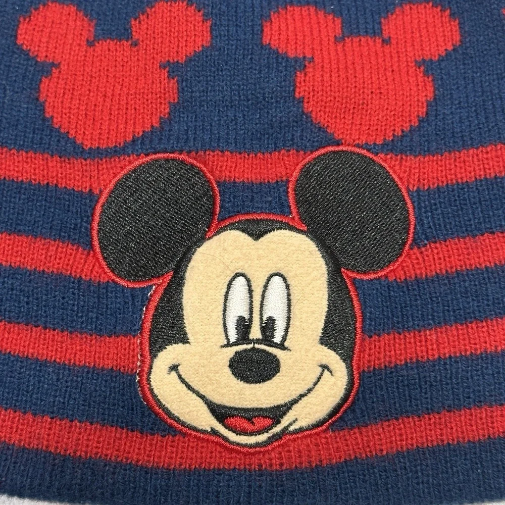 Disney 2t - 5t Mickey Mouse Red Blue Boys Winter Hat